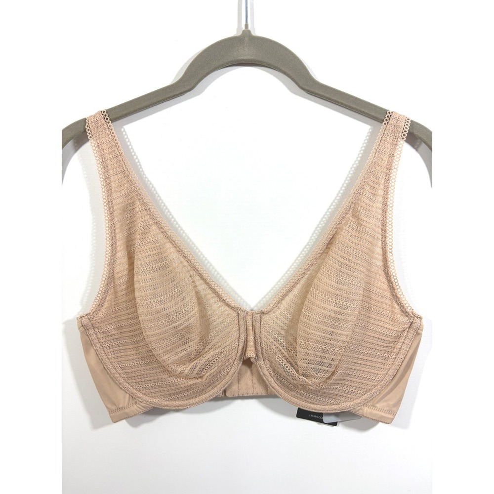 Natori Revive Full Fit Sheer Mesh Underwire Bra Cafe Beige 734304 36DD - Picture 5 of 8